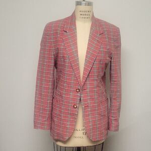 GAP Red Plaid Jacket, Size XS